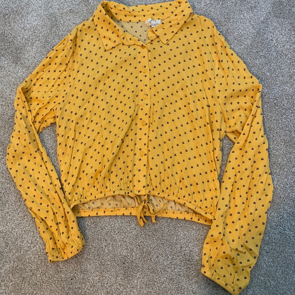Collared/Cropped Blouse